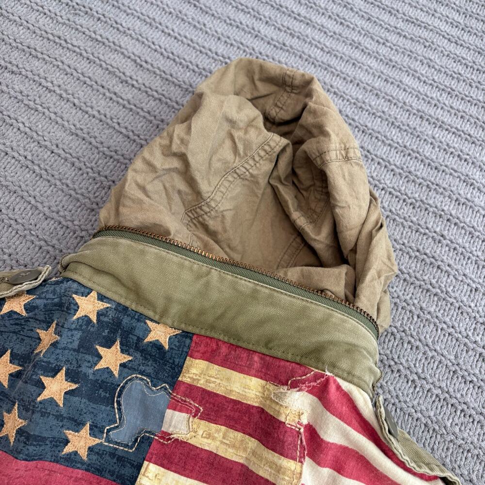 Vintage Ralph Lauren Denim & Supply Military Jacket Small Gorpcore Flag Utility - Picture 10 of 11